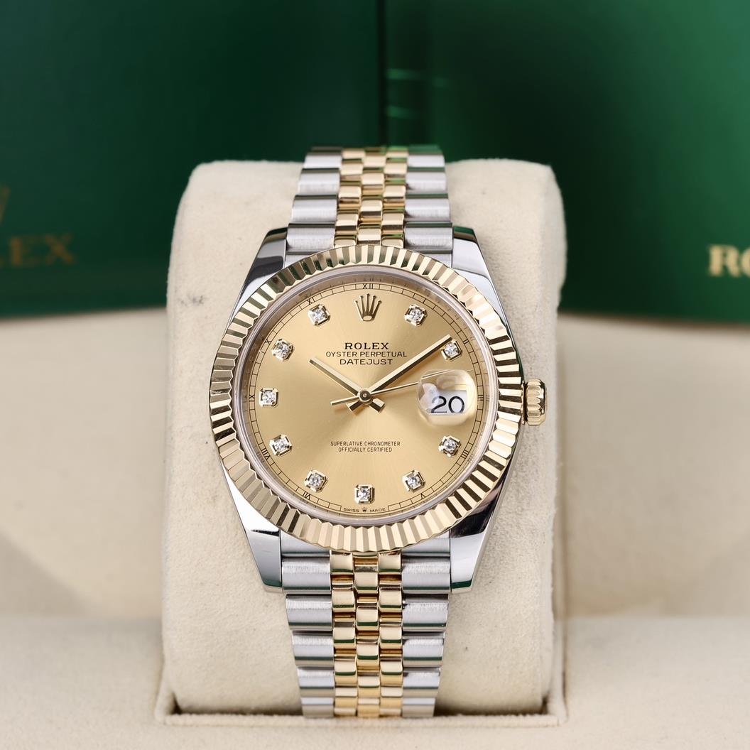 95新 Rolex/劳力士 126333 间金五珠链41mm 2020年7月保卡