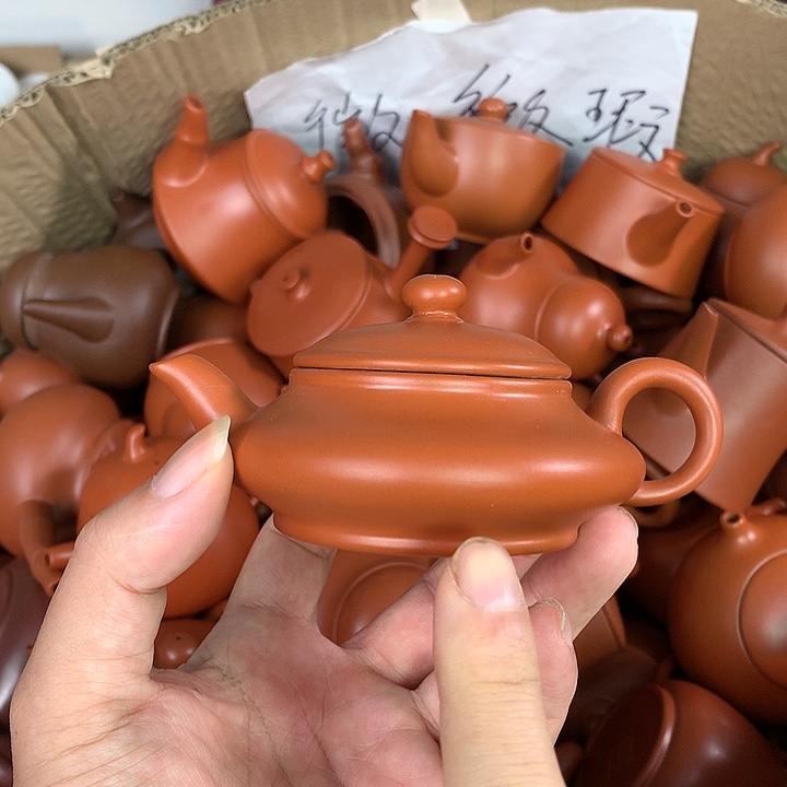 茶壶紫砂原矿朱泥茶壶茶具家用120