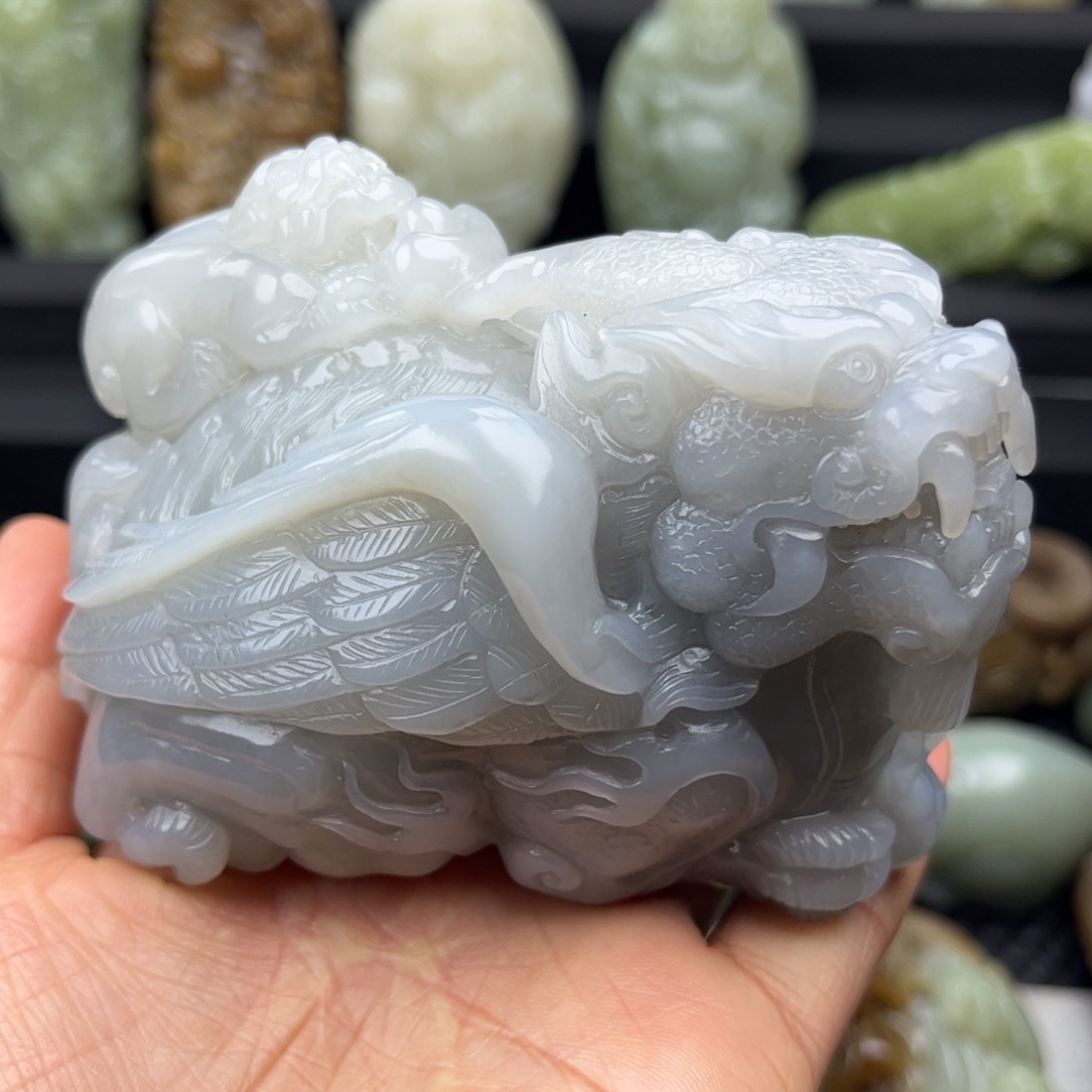 和田玉把件未镶嵌我****腰