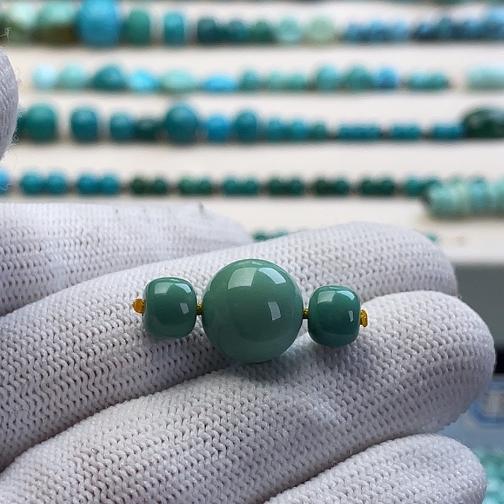 绿松石未镶嵌珠宝半成品