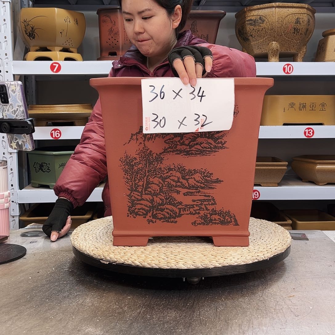 紫砂花盆紫砂花盆