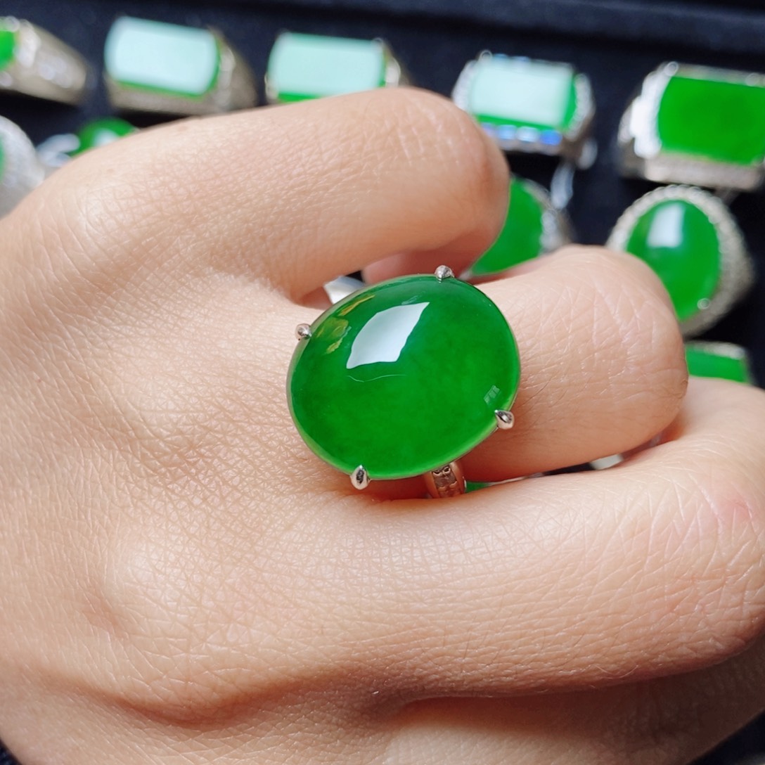 未镶嵌戒指翡翠天然正品