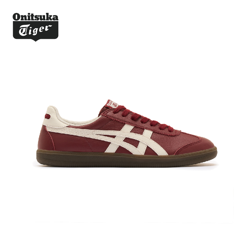 [新品]Onitsuka Tiger鬼塚虎TOKUTEN男女款板鞋复古酒红色德训鞋