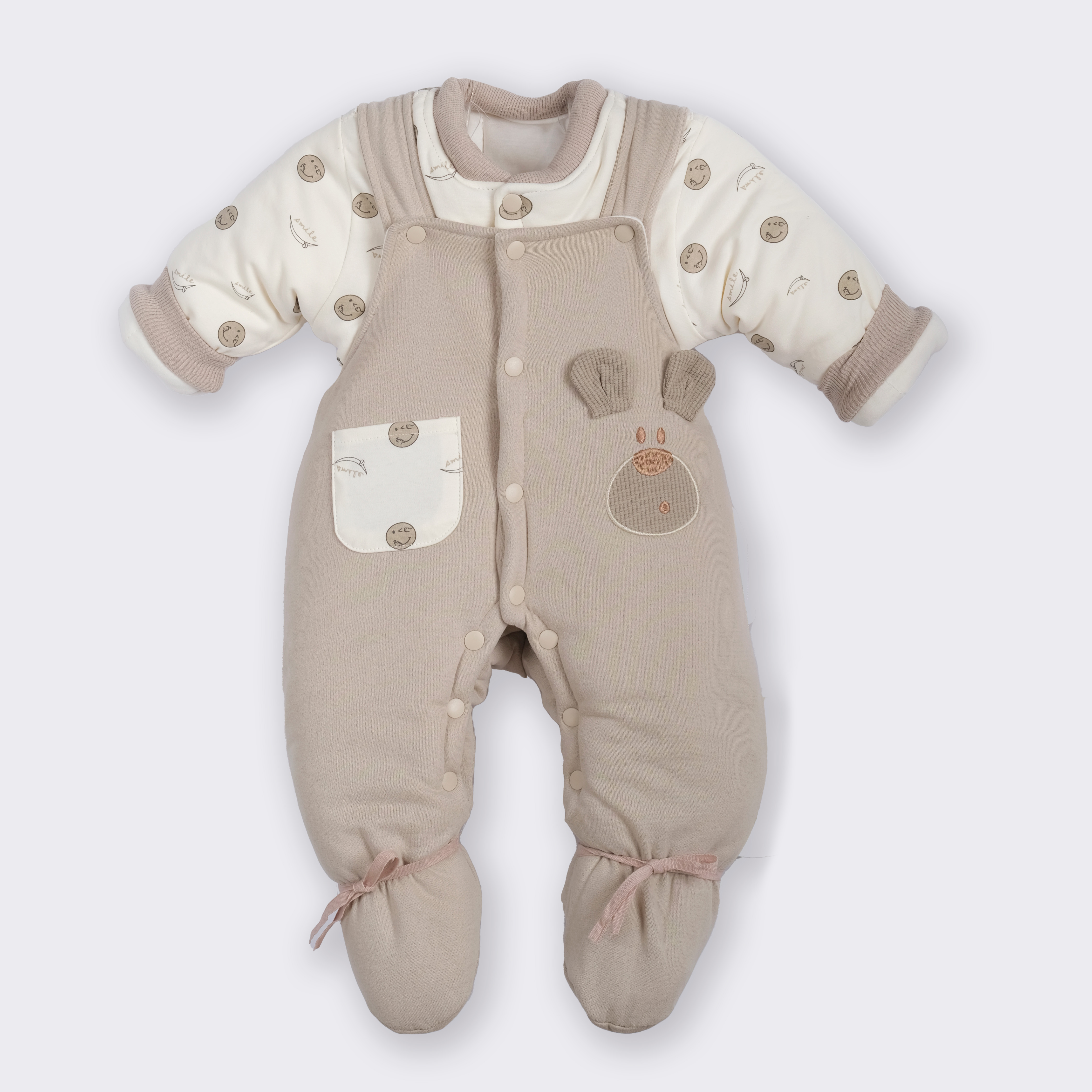 【500克套装】珂珂小熊冬季400克棉花婴儿背带保暖送礼包脚两件套