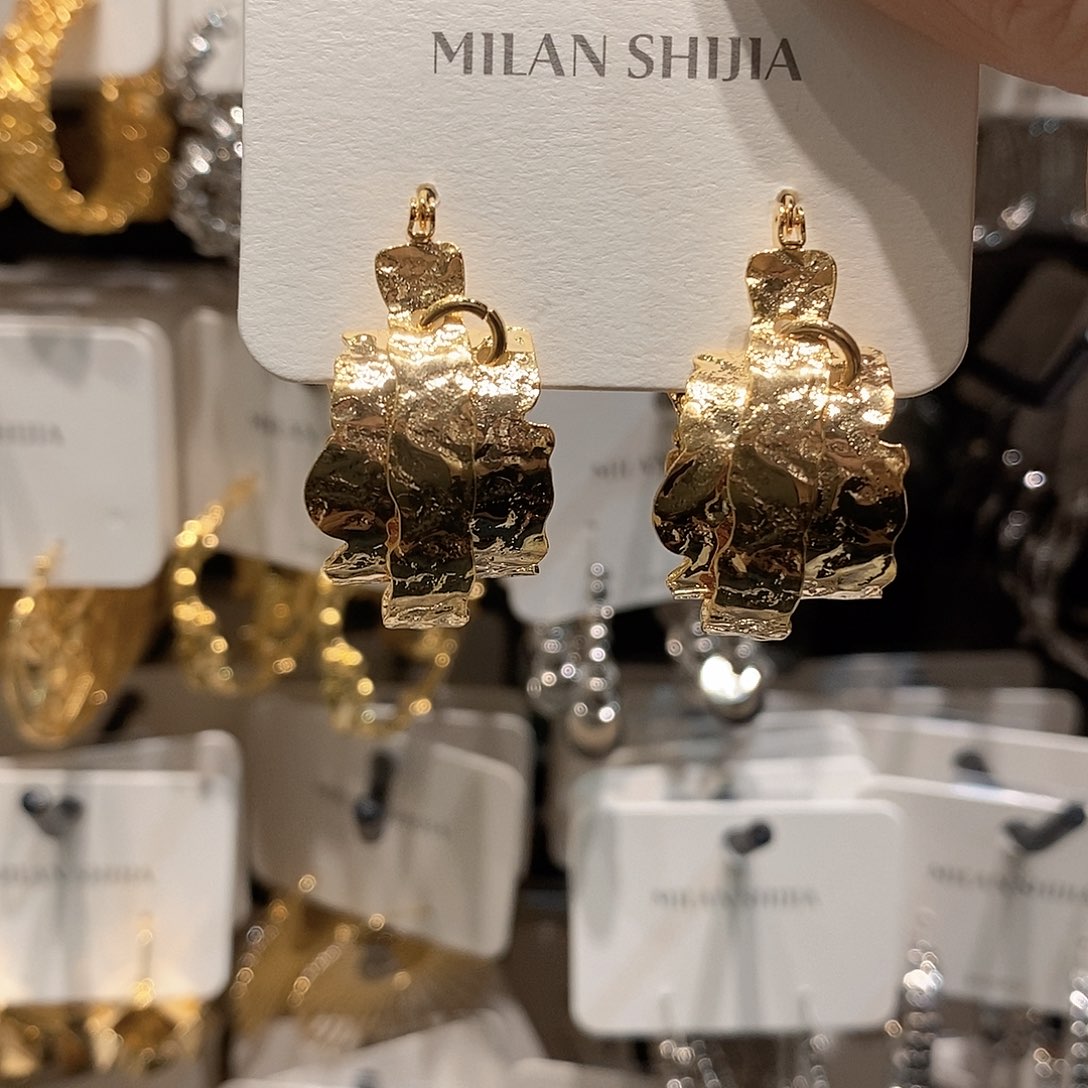 铜合金925银锡纸褶皱金色