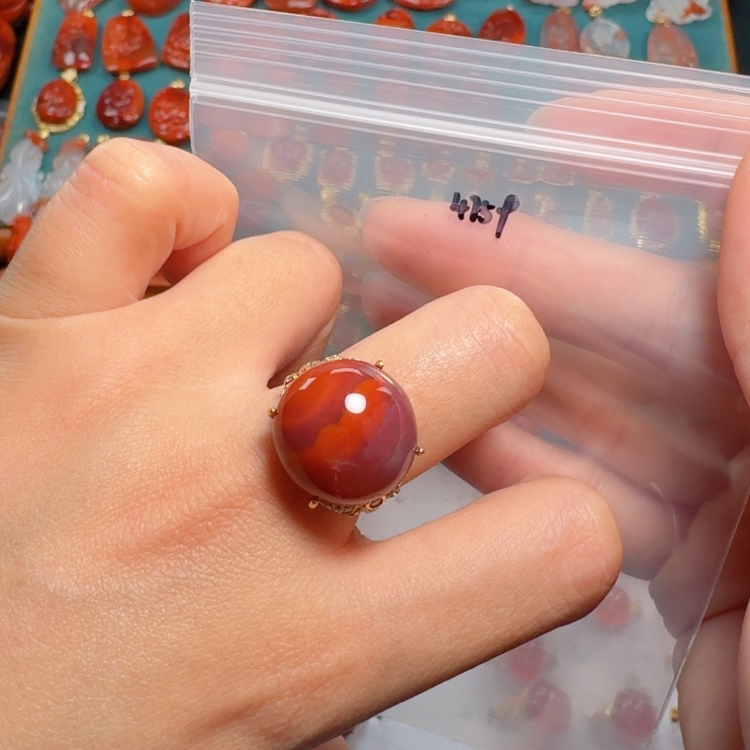 南红玛瑙南红银S925镶嵌