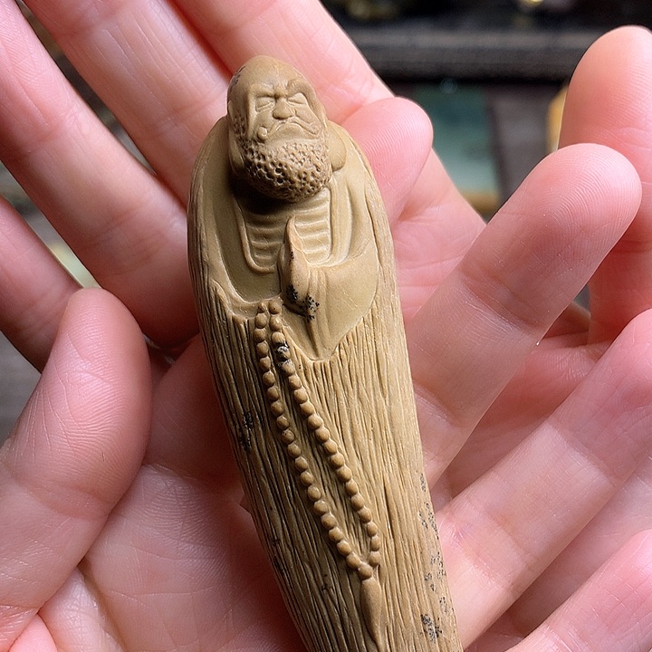 岫岩河磨玉（透闪石质玉）手把未镶嵌