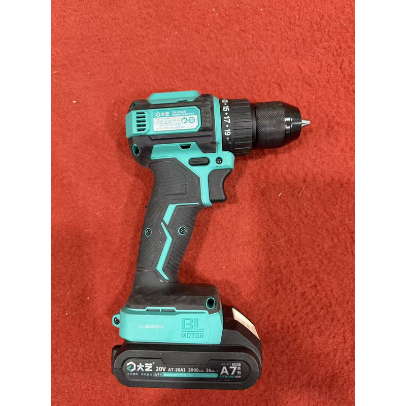 如图/品牌绿色电钻无刷锂电冲击钻