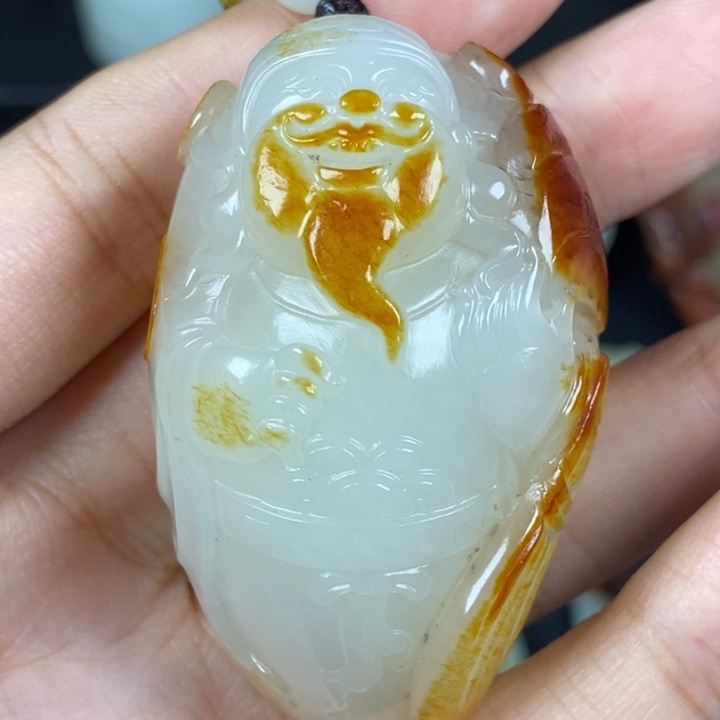未镶嵌和田玉挂件指****柔