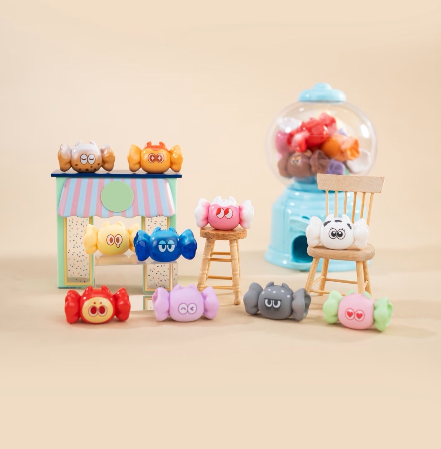 （大妈代拆盒1）怪味占卜萌粒系列手办盲盒