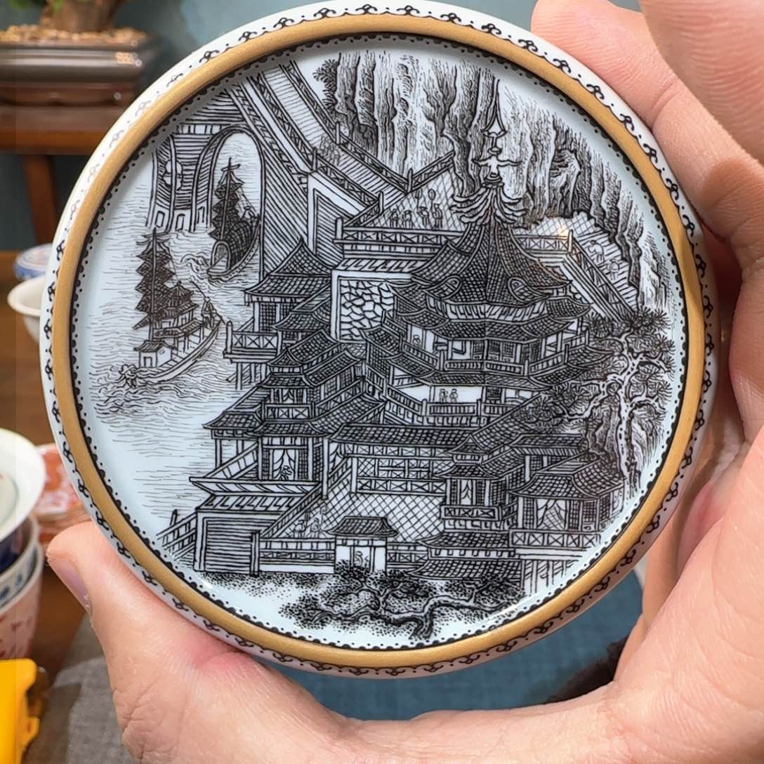 顶工墨彩大明宫盖置