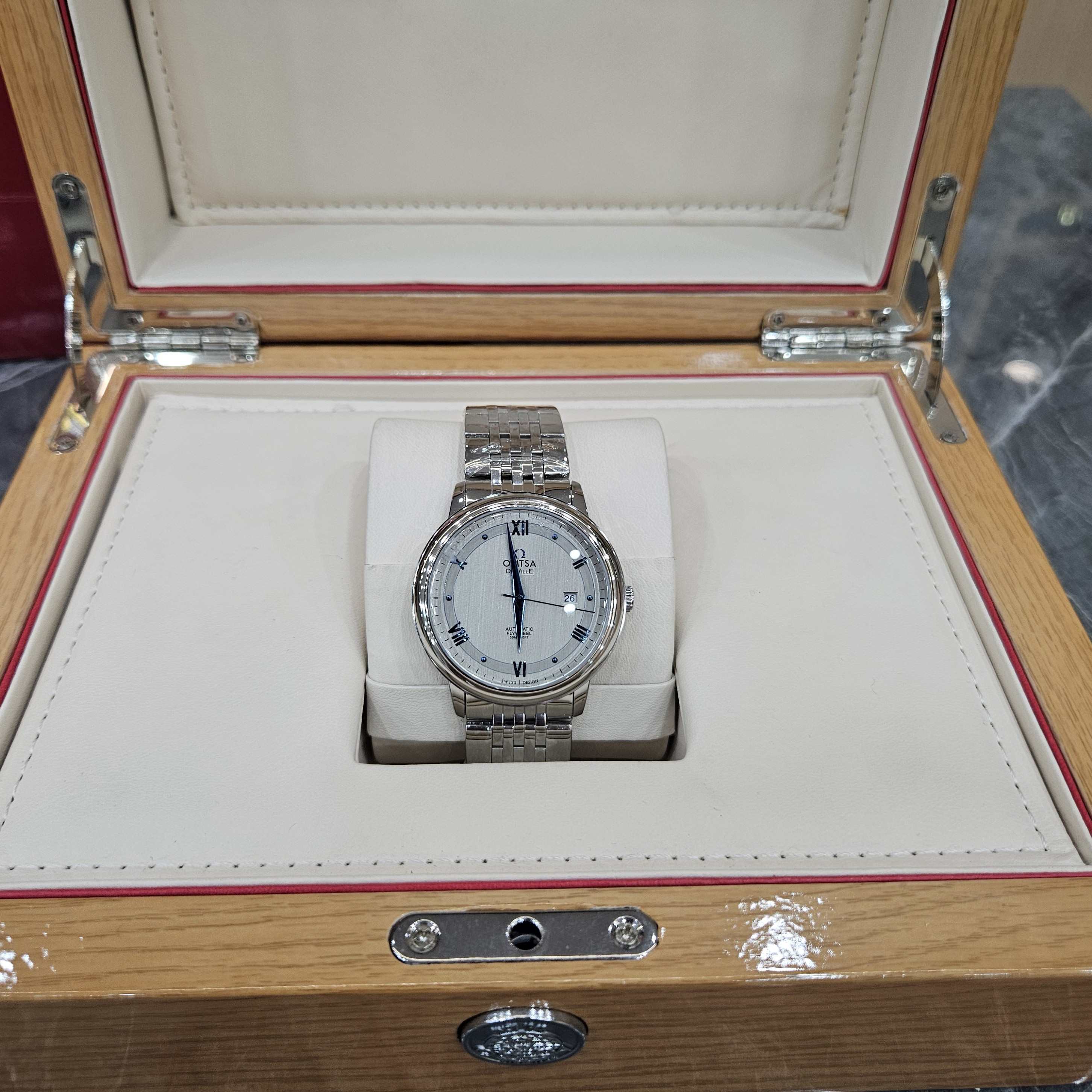 全新正品 Omtsa/蝶飞系列/全自动机械表/42mm/灰盘-ZD