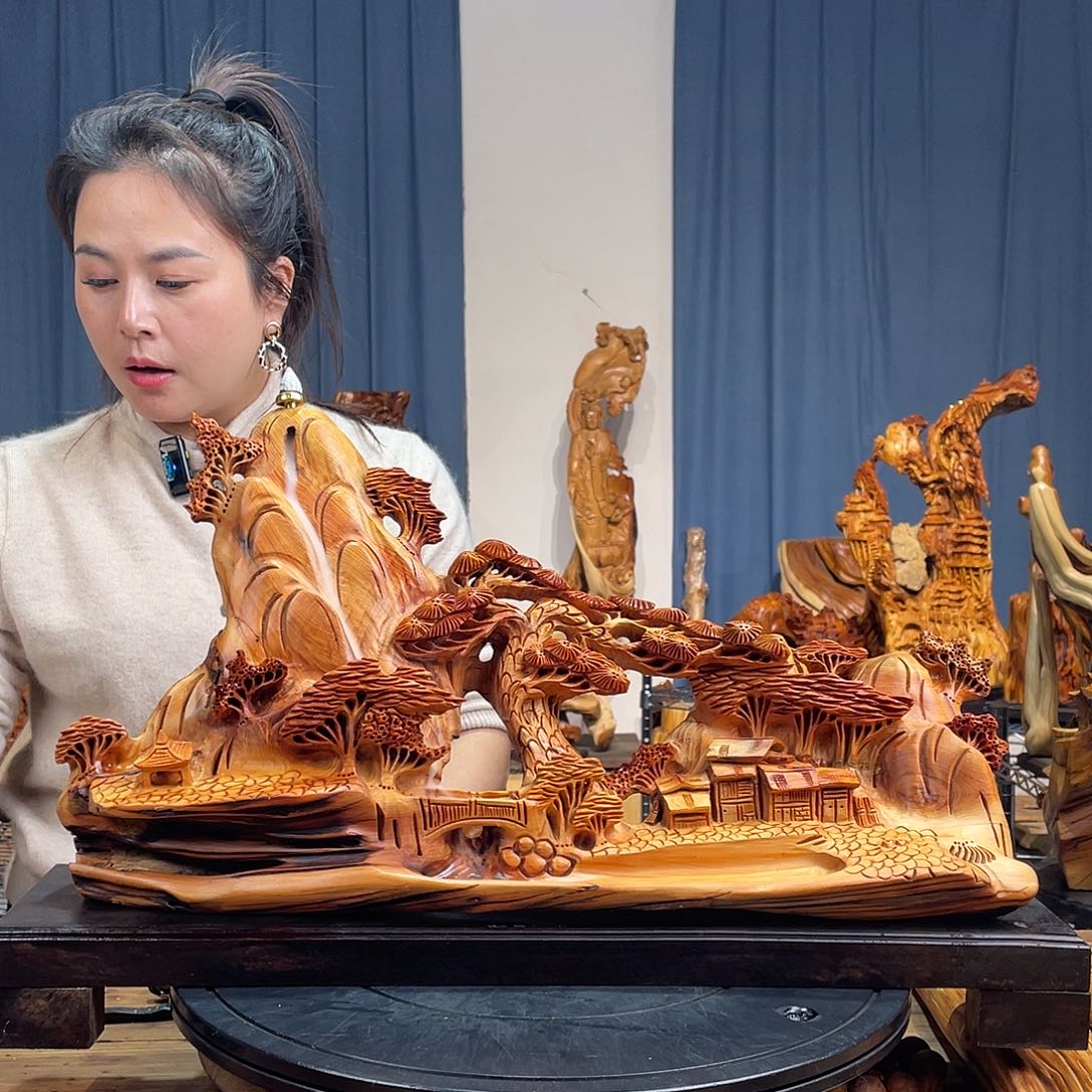 柏木（崖柏）山水倒流香送两盒香