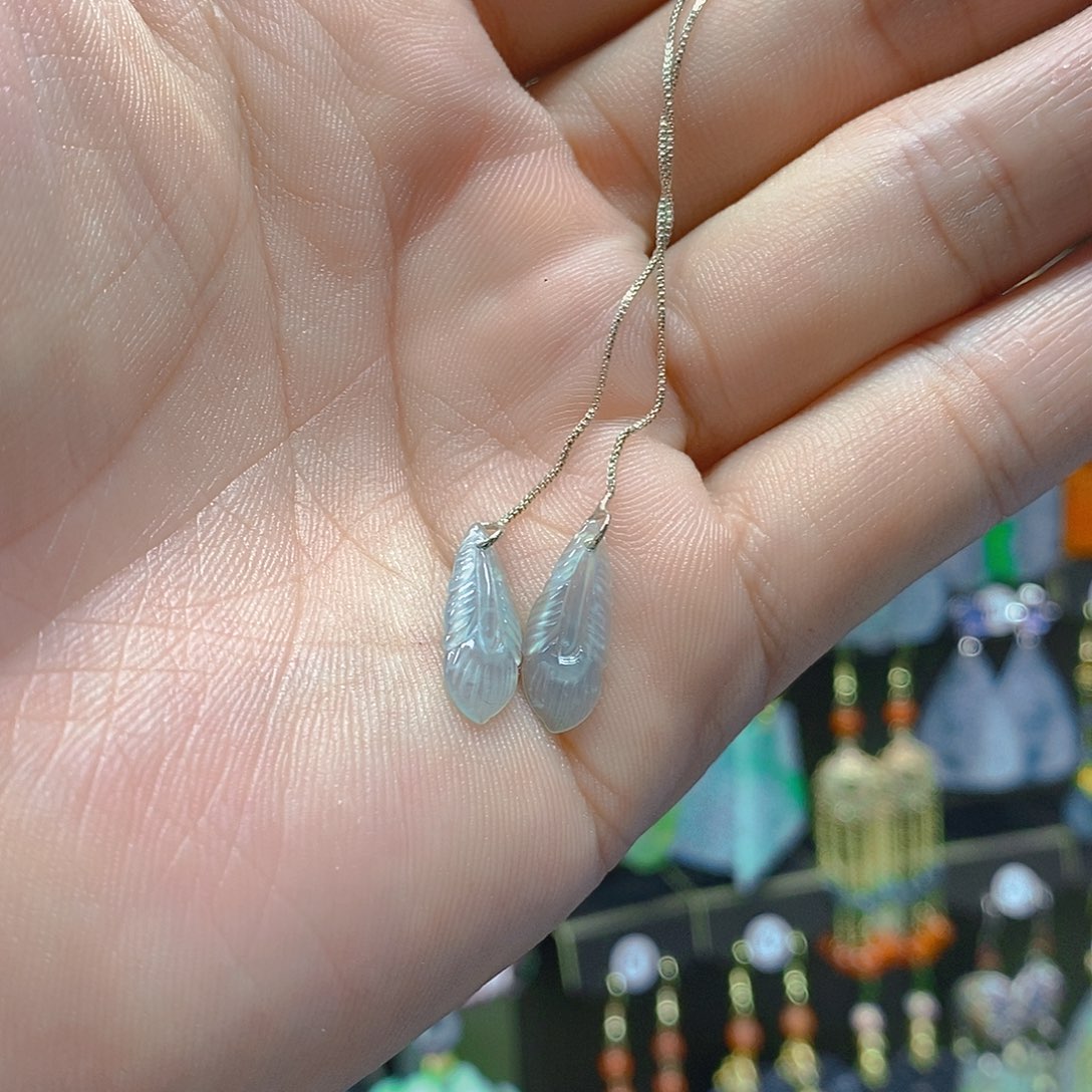 未镶嵌翡翠耳饰翡翠