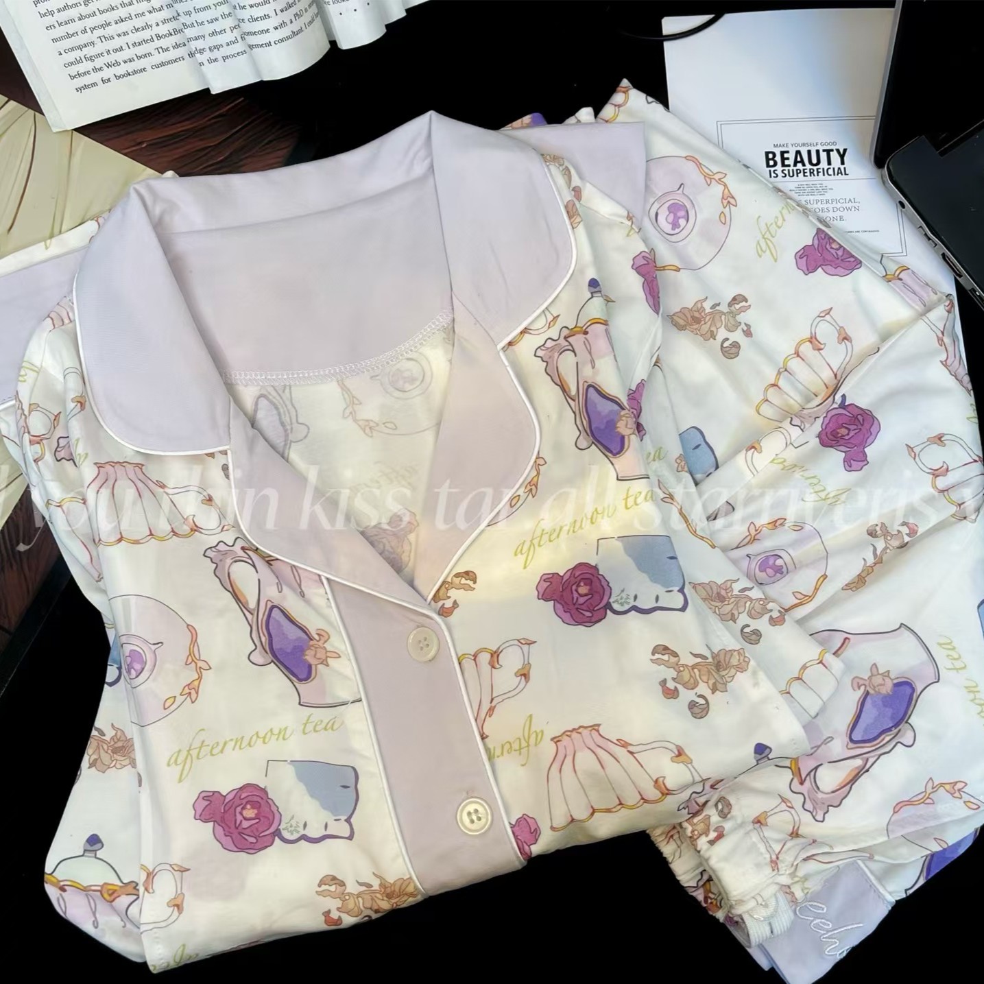 【四季云感棉带胸垫】月子服产后哺乳睡衣孕妇喂奶住院服家居服产妇