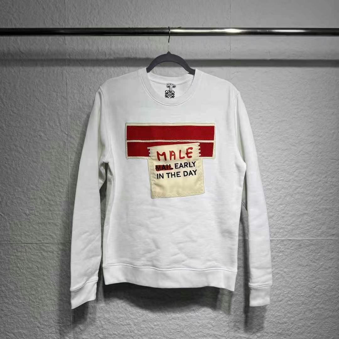 99新 LOEWE/罗意威 FW21 邮件图案卫衣 S码 成99新 