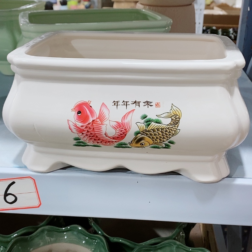 【闪购商品】红陶陶瓷花盆，多肉花盆