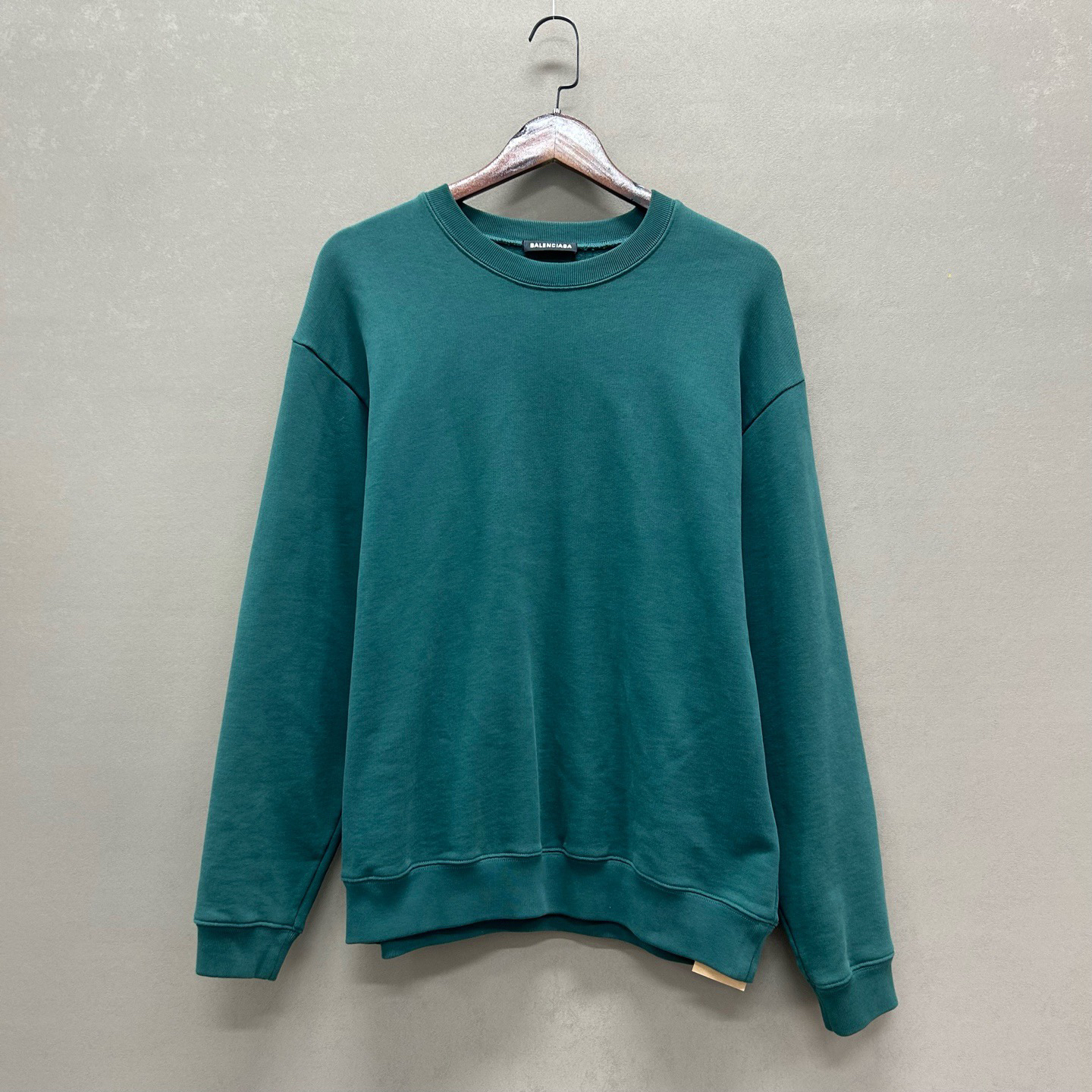 99新 Balenciaga/巴黎世家 （pm)墨绿色背后logo卫衣 ys001197