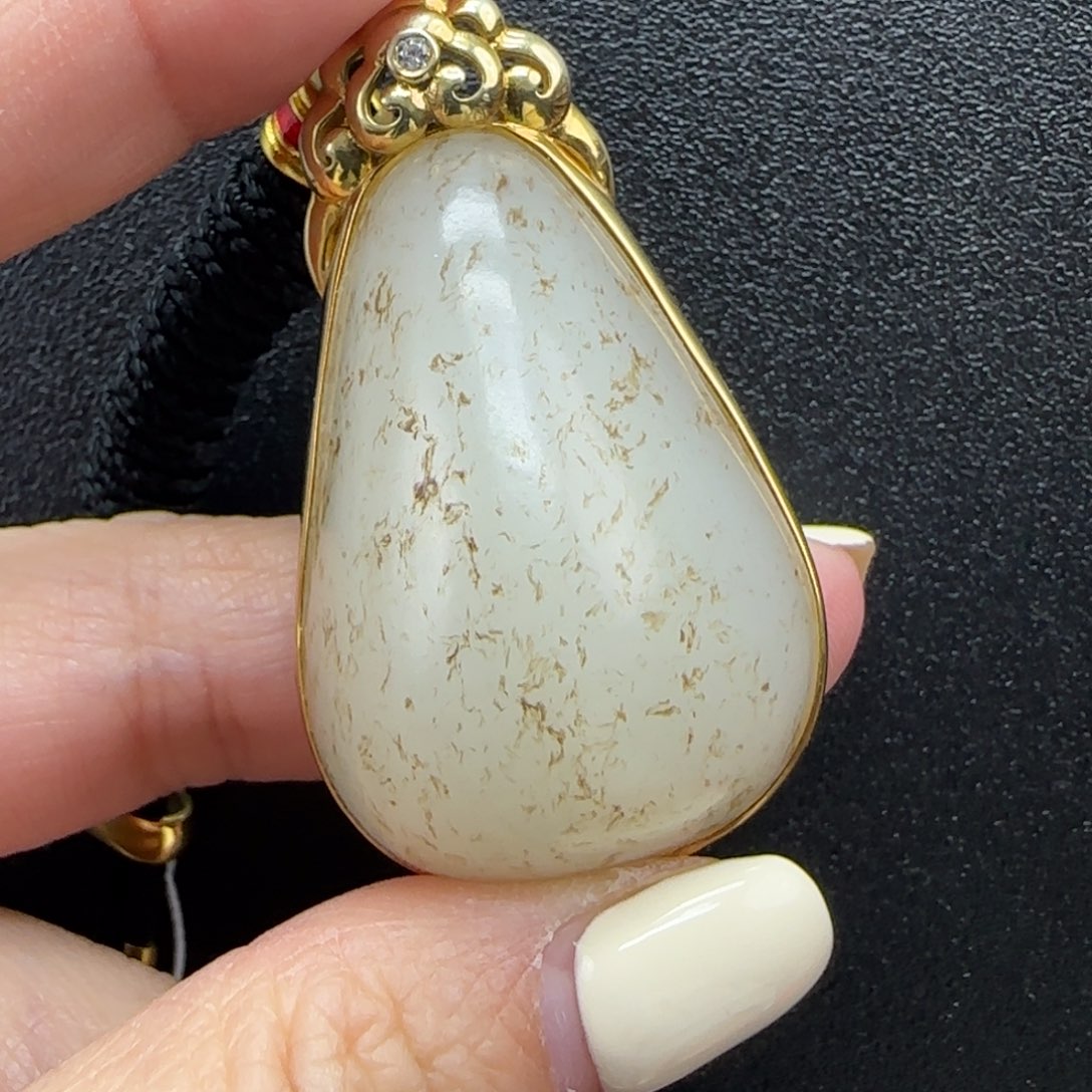 和田玉未镶嵌挂件