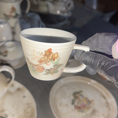 瓷片国营厂库存马蹄杯