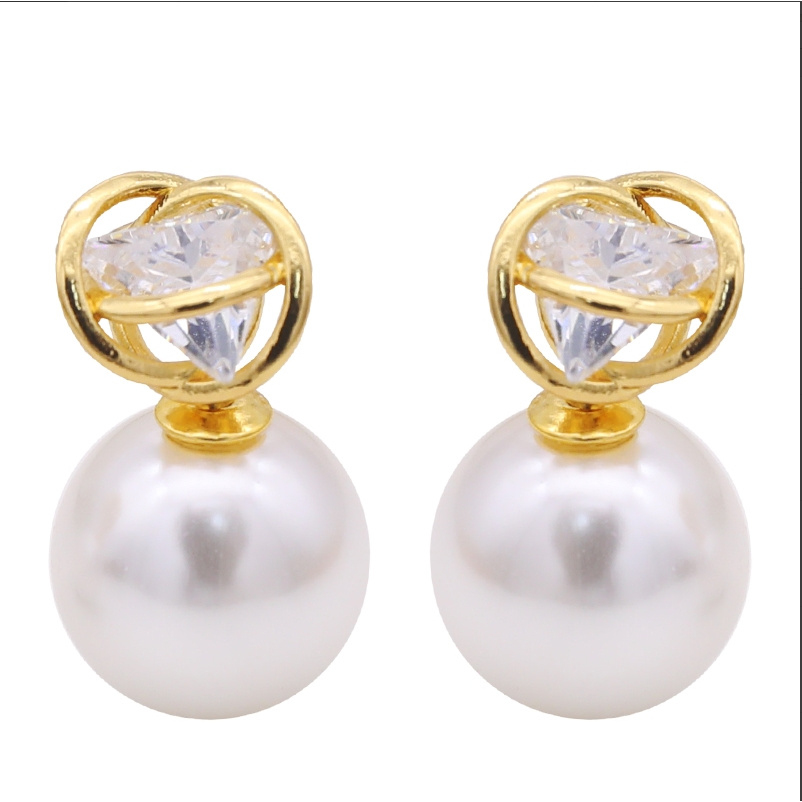 合金耳饰 镀K金设计师款时尚轻奢耳饰~3969