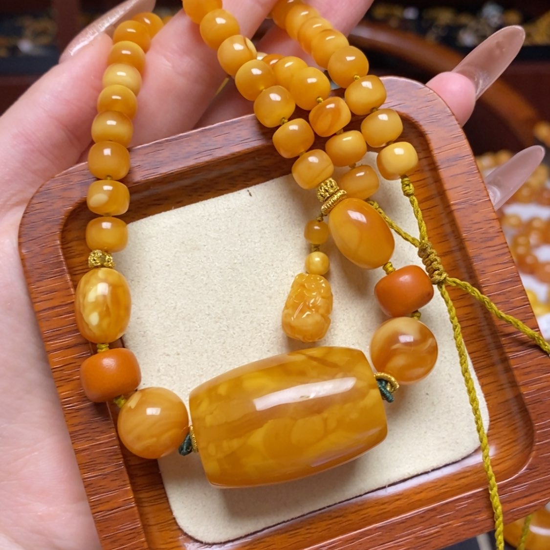 【闪购商品】蜜蜡颈饰未镶嵌项链