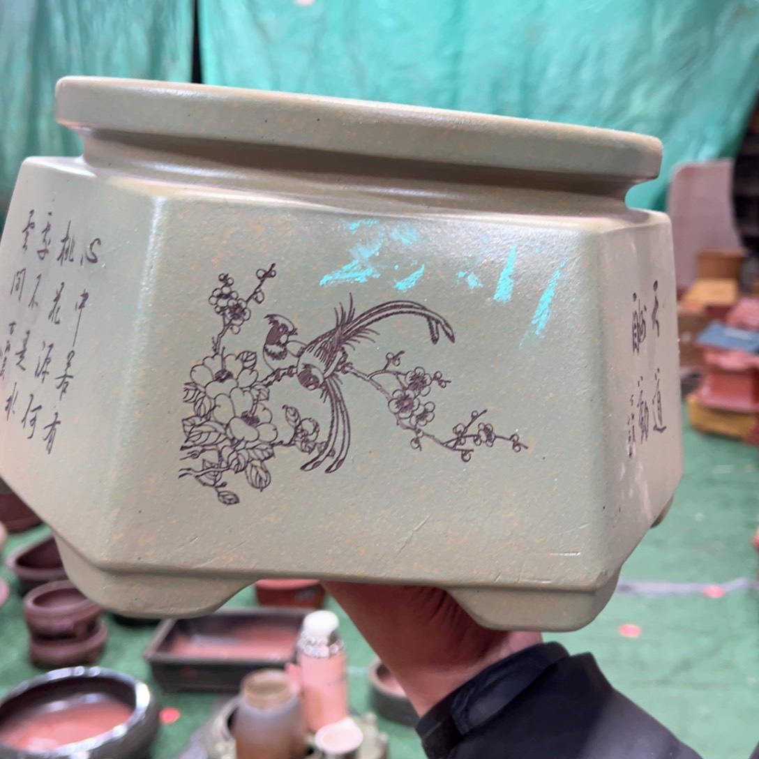 紫砂花盆紫砂花盆