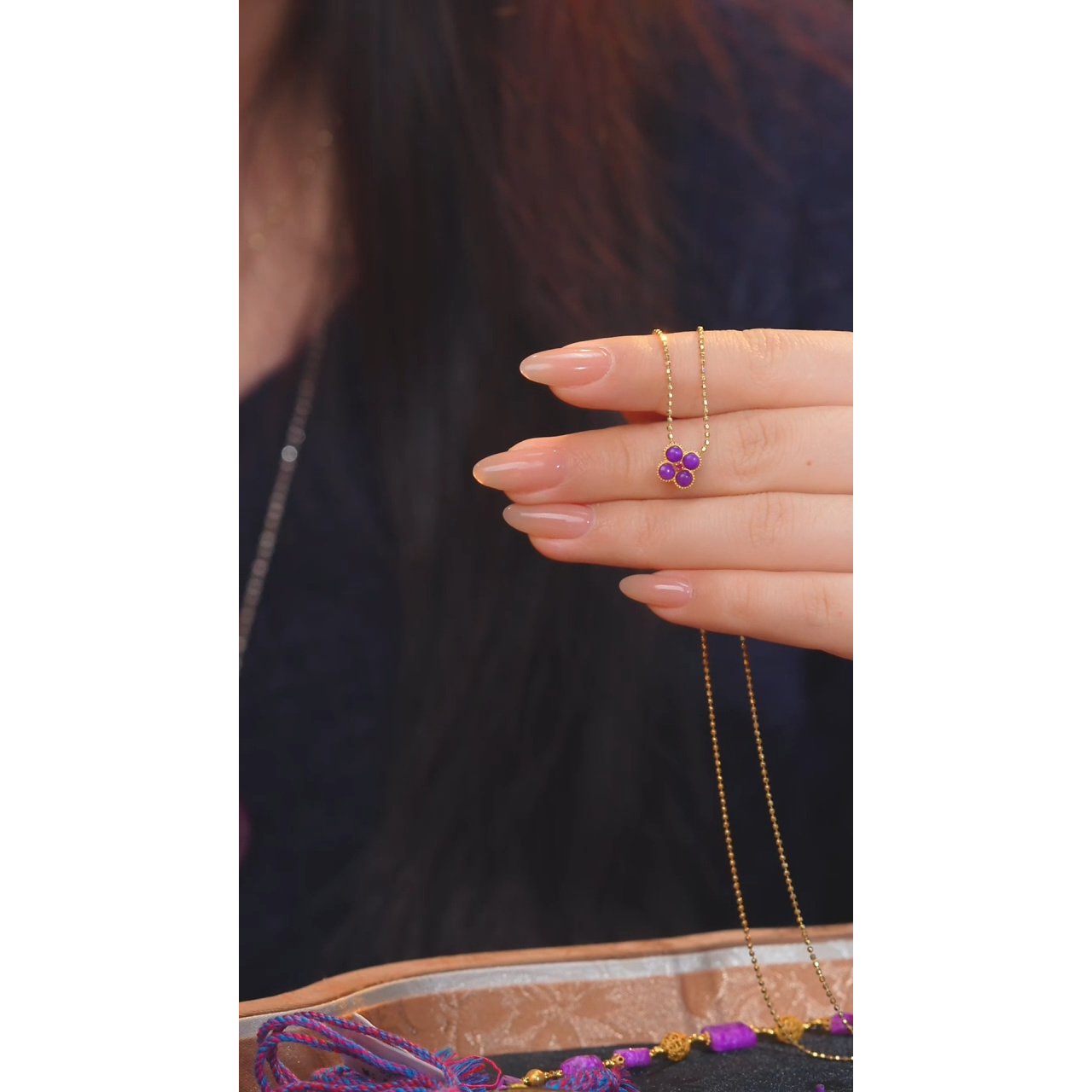 苏纪石（舒俱来）吊坠不含链18K金镶嵌多样性发@@W5745