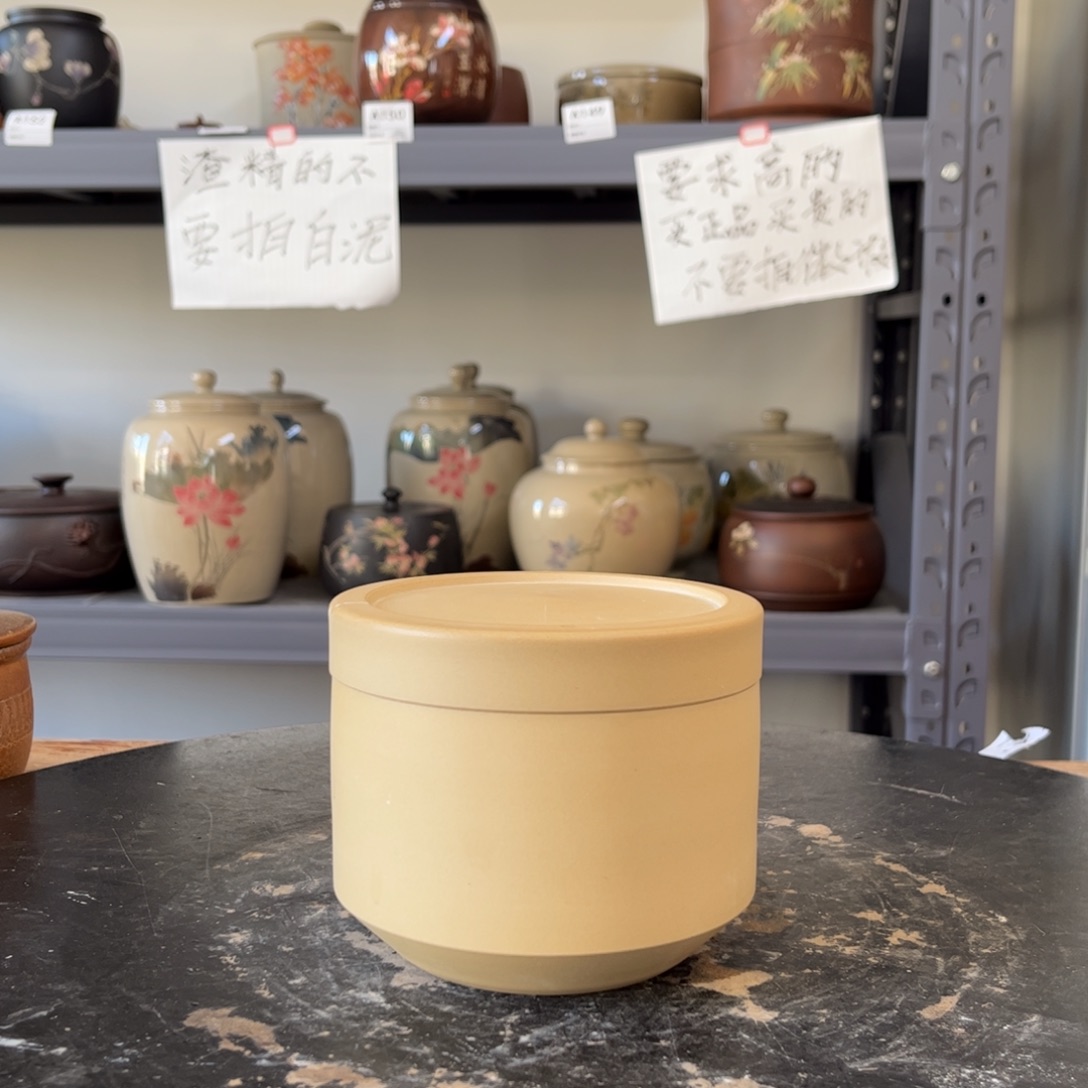 白泥哑光存茶罐醒茶罐微瑕