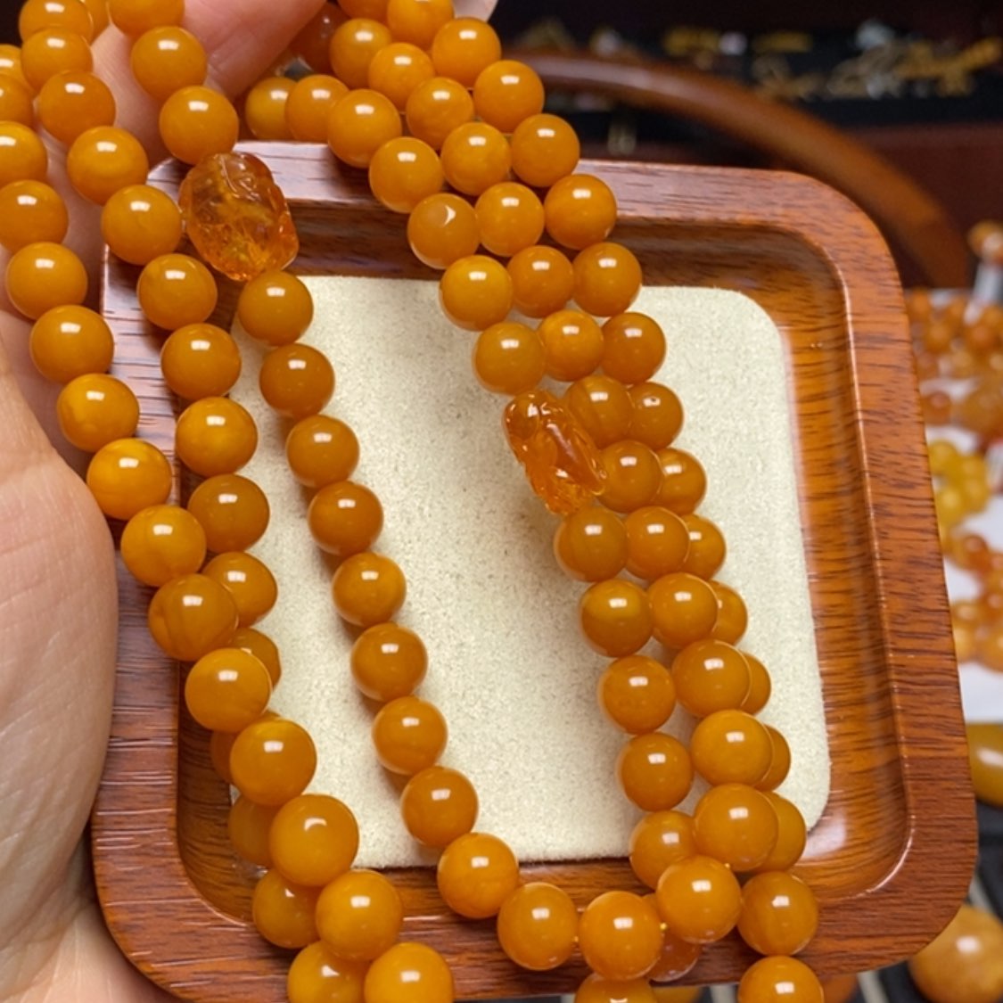 【闪购商品】蜜蜡手链未镶嵌手串