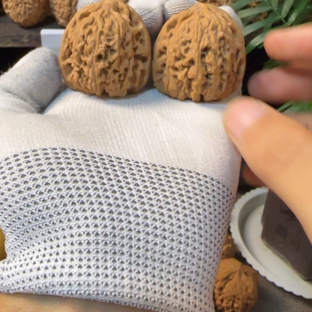 大***迹文玩核桃把件南将石全品