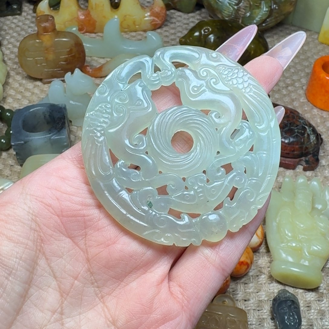 白玉菩提吊坠挂件