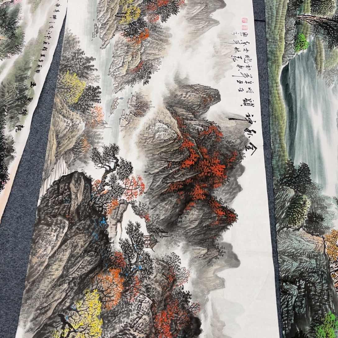 国画宣纸手绘、手工作品