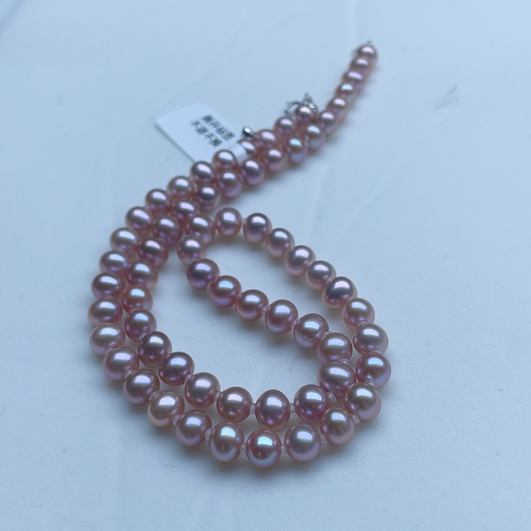 淡水珍珠颈饰银S925镶嵌