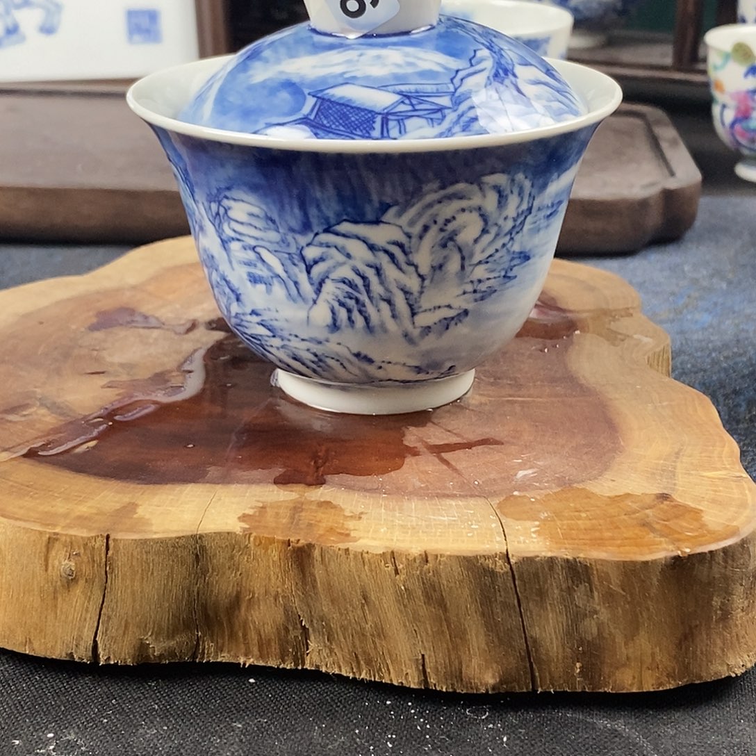 瓷片景德镇手绘青花茶器476