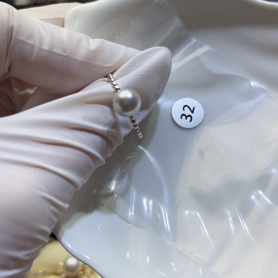 *****海水珍珠银S925镶嵌戒指