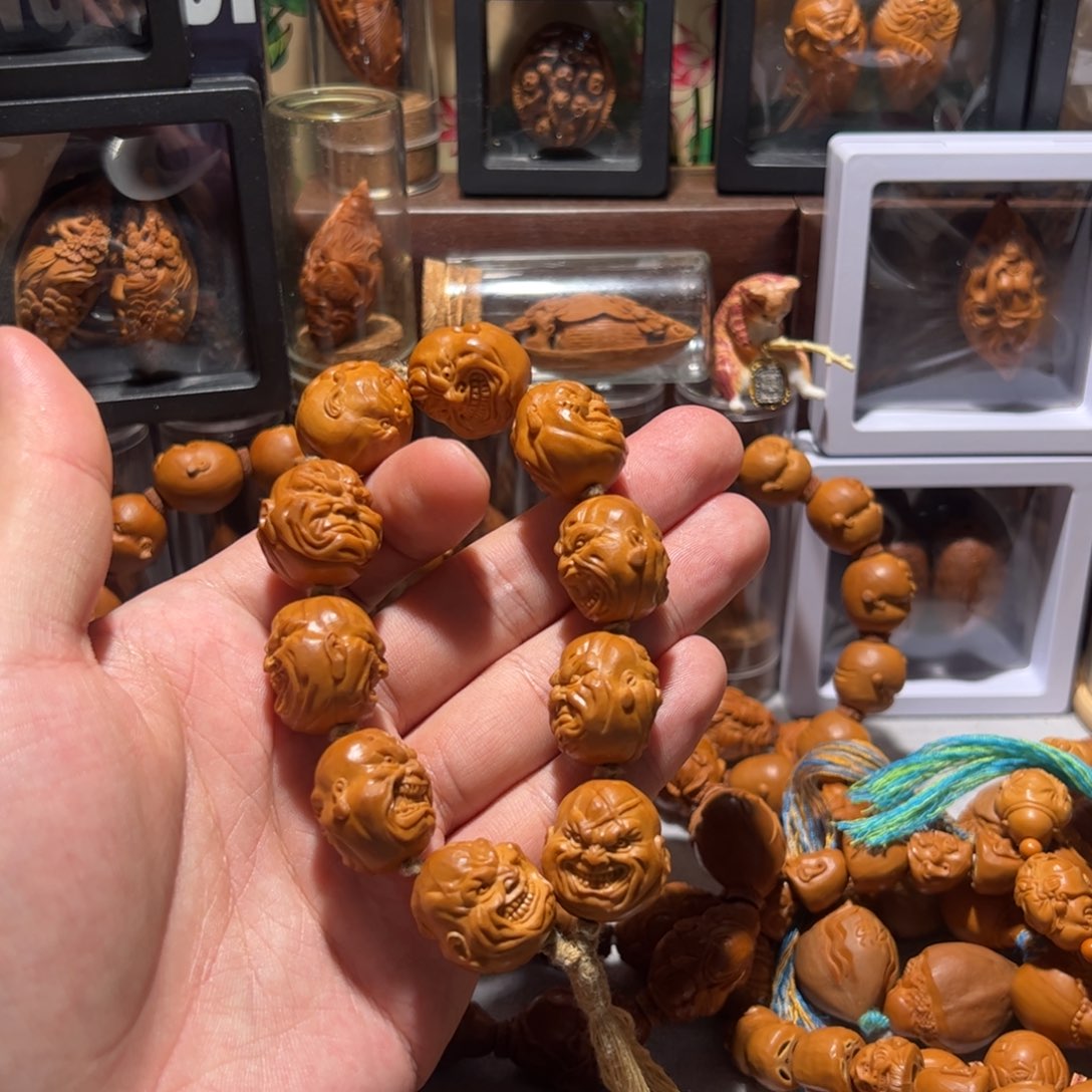 ꪗ***ᧁ橄榄核手串/手链手工双面恶僧