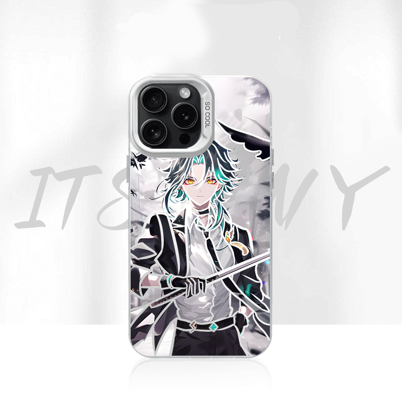 原神魈二次元手机壳防指纹爆款动漫苹果华为小米ins风