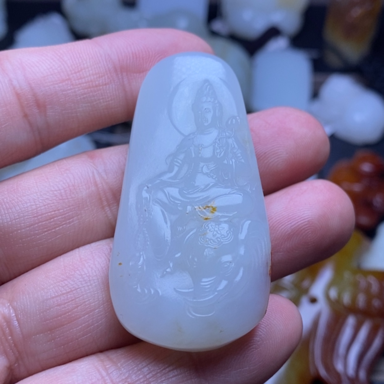 【闪购商品】和田玉（糖玉）颈饰未镶嵌一**缘