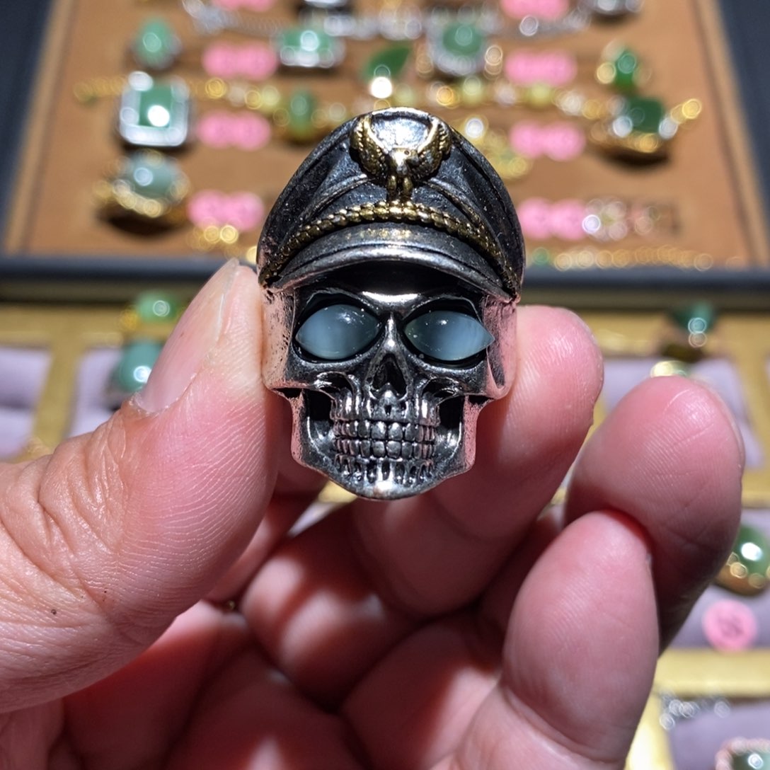 和田玉（碧玉）戒指未镶嵌