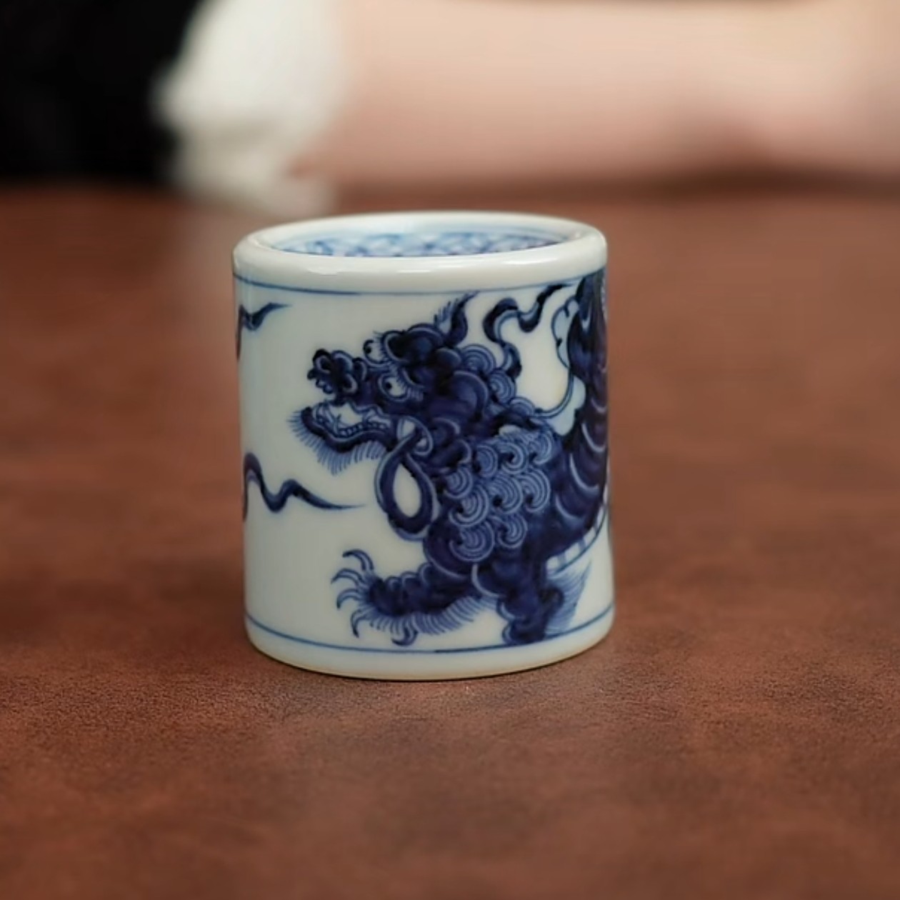 付明华柴天空造物 狮子滚绣球香插