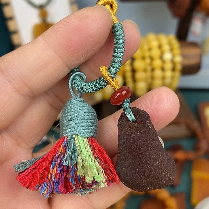 未镶嵌蜜蜡裸石钥匙扣