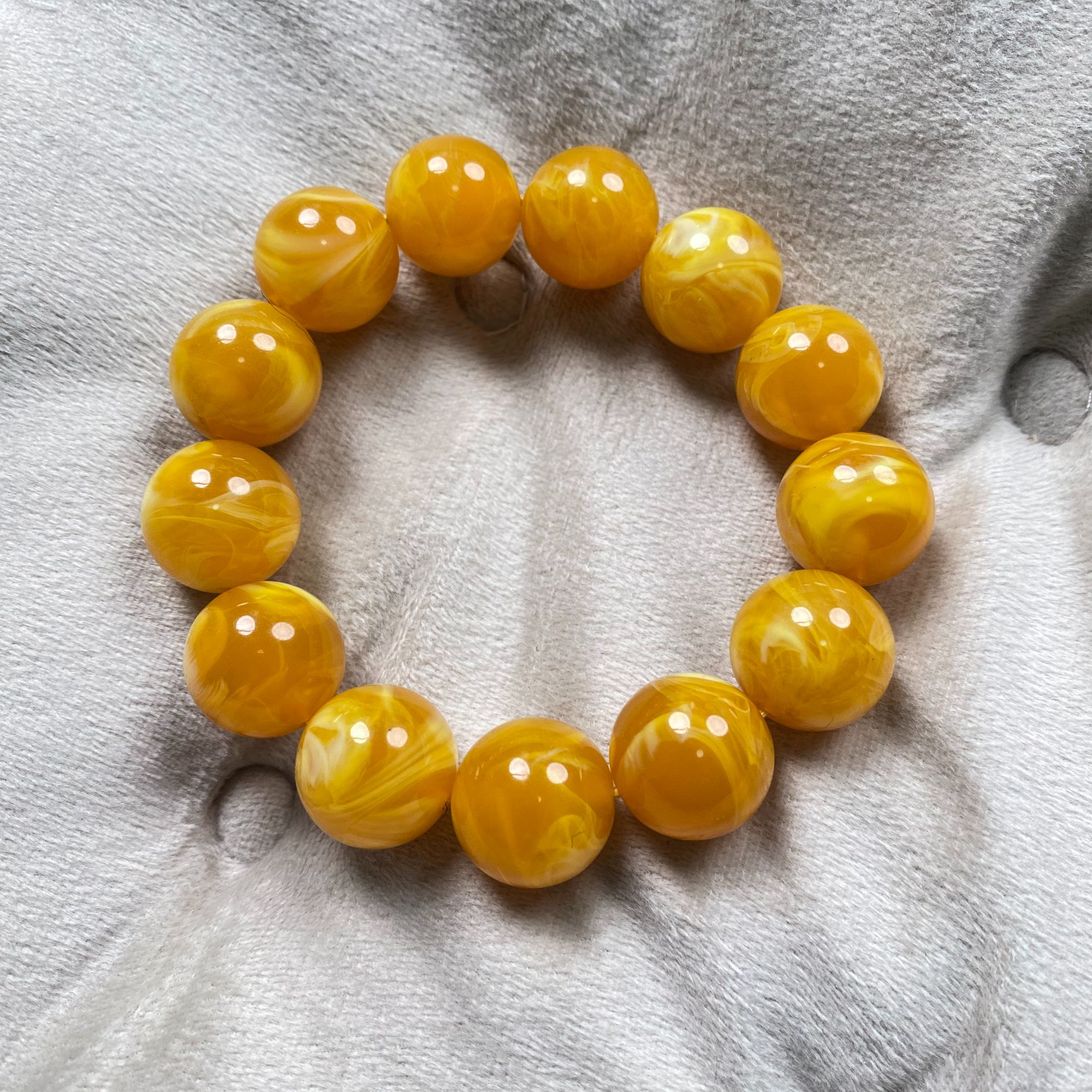 【飞姐精品推荐】蜜蜡手串光珠D34