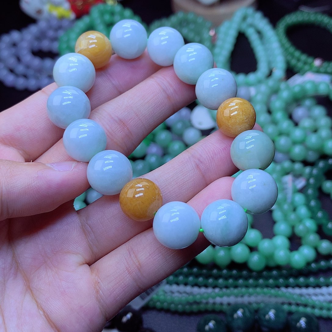 翡翠毛衣链未镶嵌