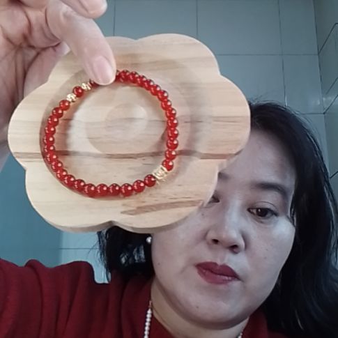 玛瑙/玉髓合金手链红玛瑙中国风手串