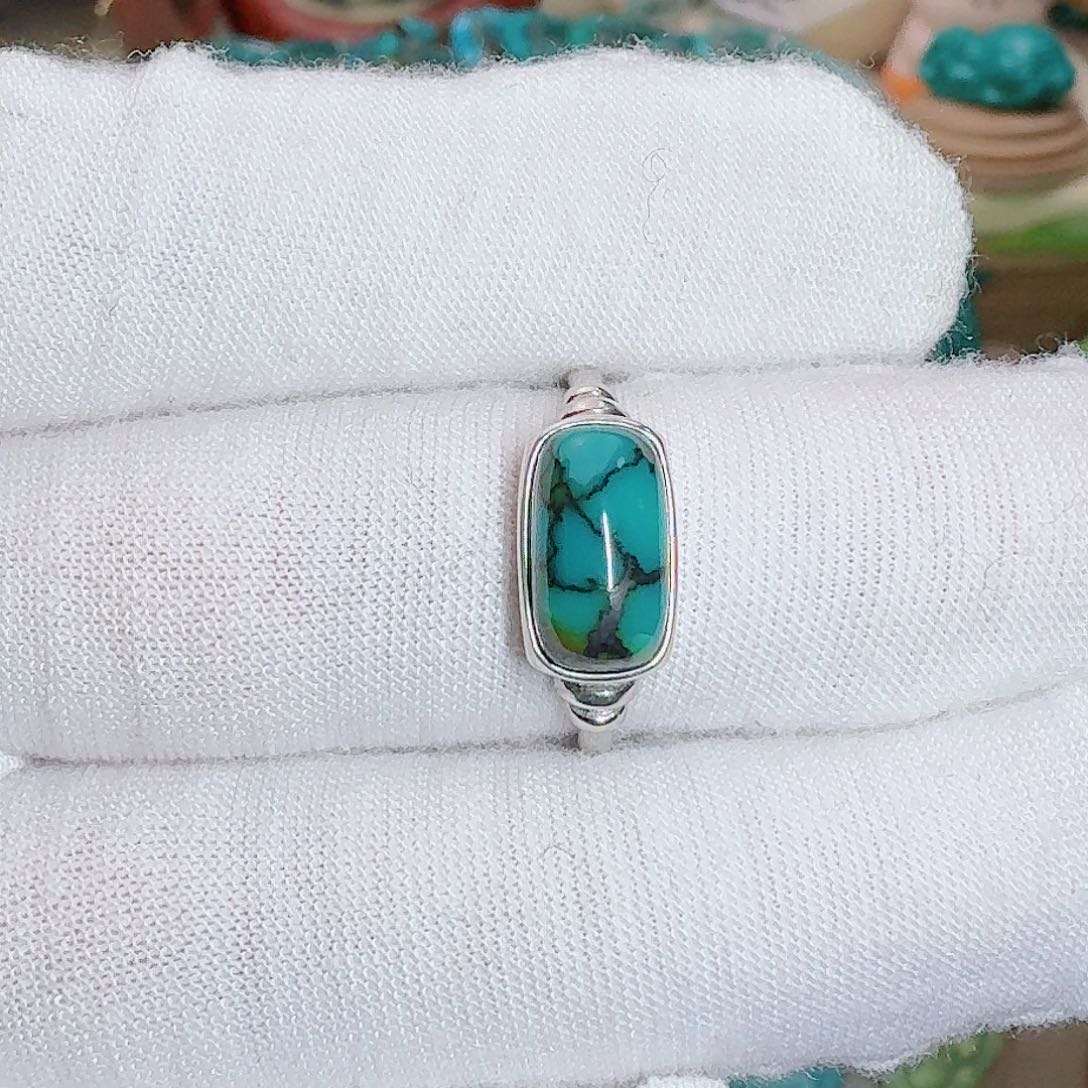 绿松石银S925镶嵌珠宝奇石