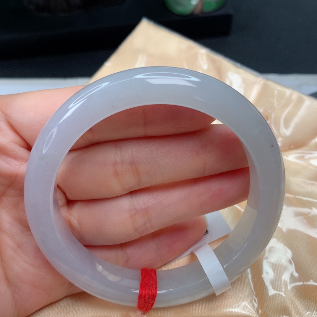 翡翠手镯未镶嵌56-57 烟紫