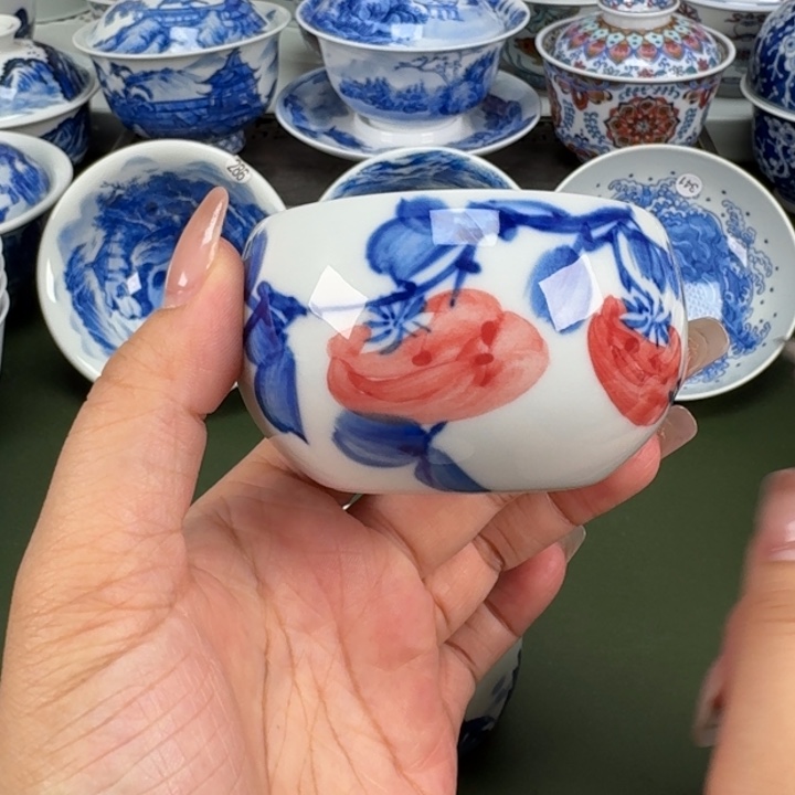 景德镇纯手工手绘茶器蒙蒙