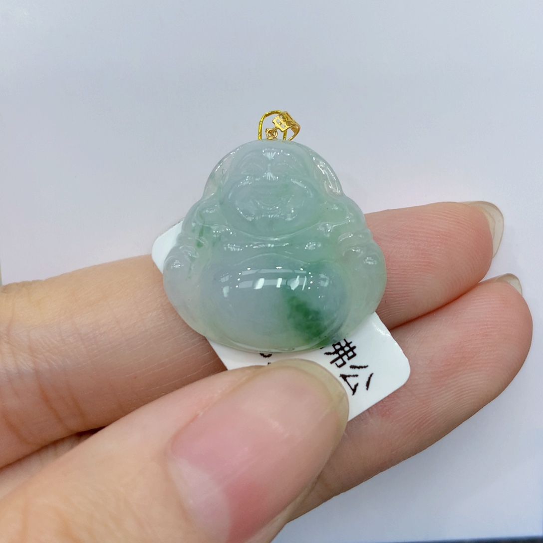 翡翠颈饰18K金镶嵌88888888888