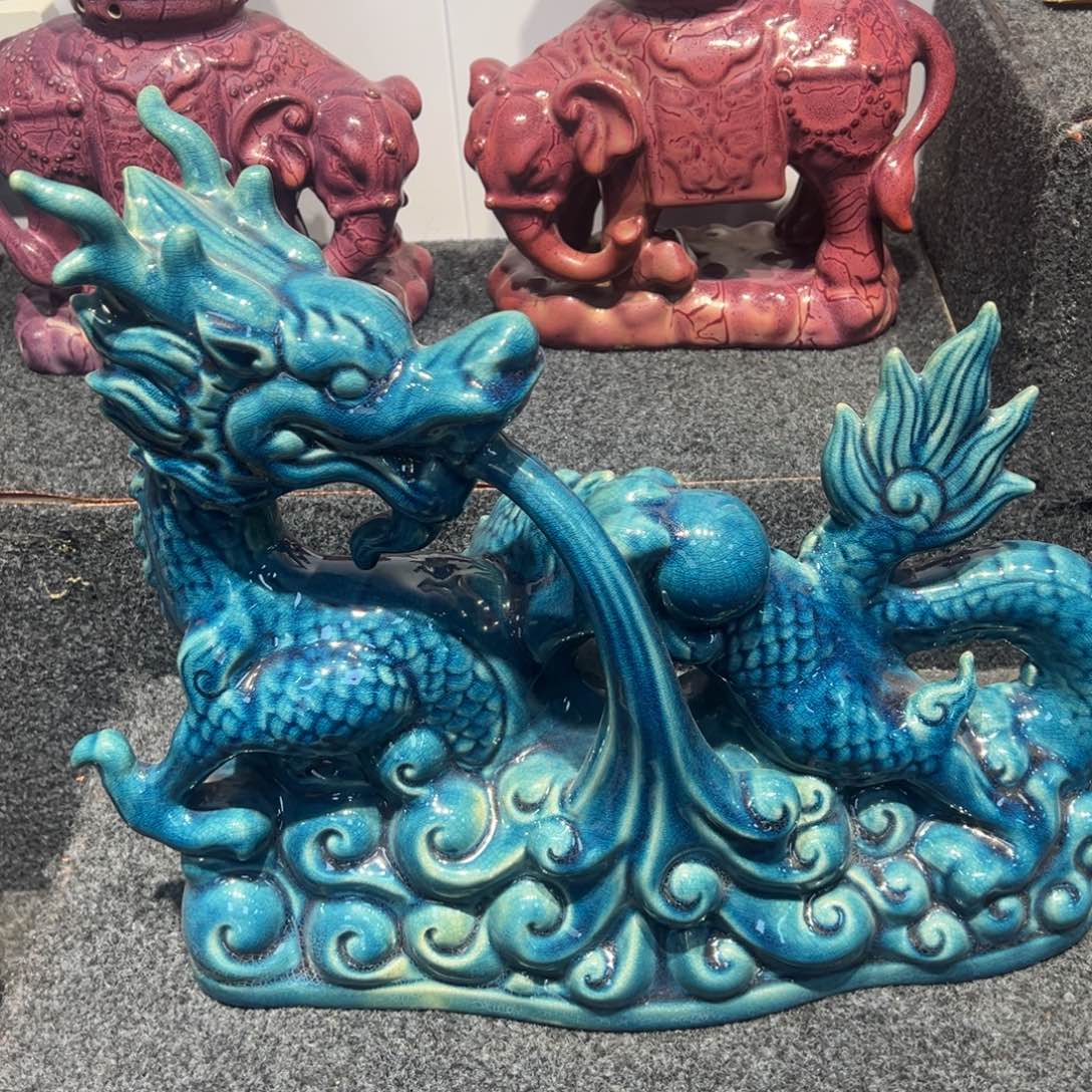 佛***笑瓷片陶瓷艺术瓷器摆件